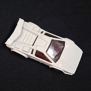 Vinatge Hot Wheels 1987 White Lamborghini Countach w/o Decals‎